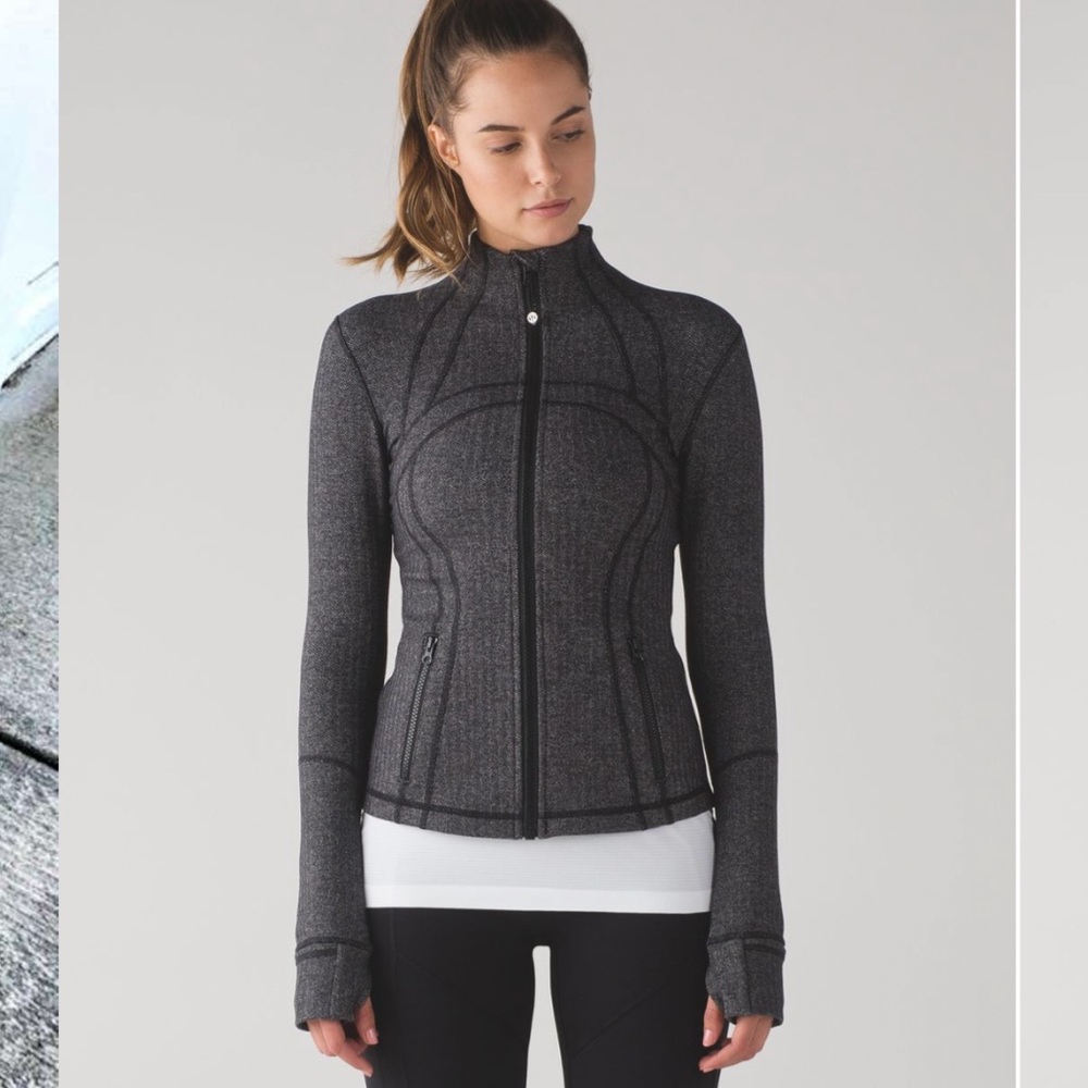 Lululemon Define Jacket Heathered Herringbone/Heathered Black Black